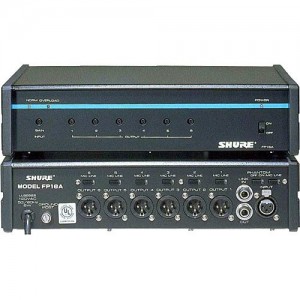 "SHURE" FP16A distribution amplifier - 1x6, balanced XLR male outputs