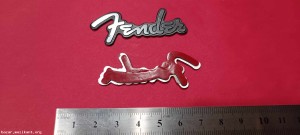 Fender Spaghetti Logo 3D табелки