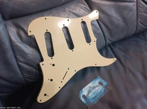 Cream Strat Pickguard