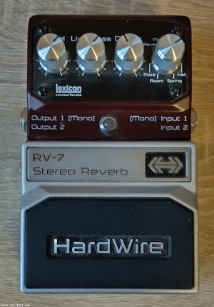 Hardwire RV-7 Stereo Reverb Pedal