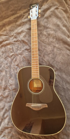 Yamaha TransAcoustic FG-TA, цвят - черен